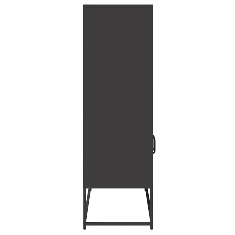Komoda, juodos spalvos, 68x39x123 cm, plienas