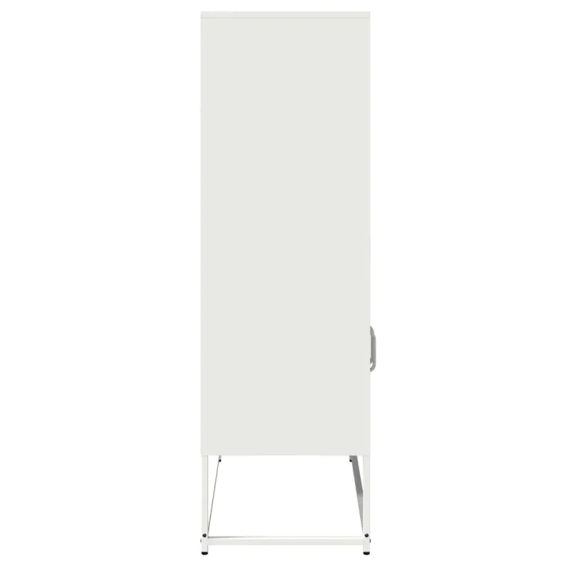 Highboard White 68x39x123 cm Plienas