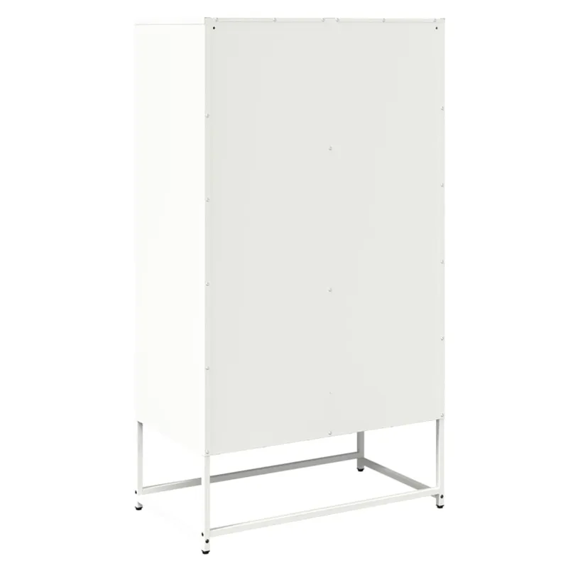 Highboard White 68x39x123 cm Plienas