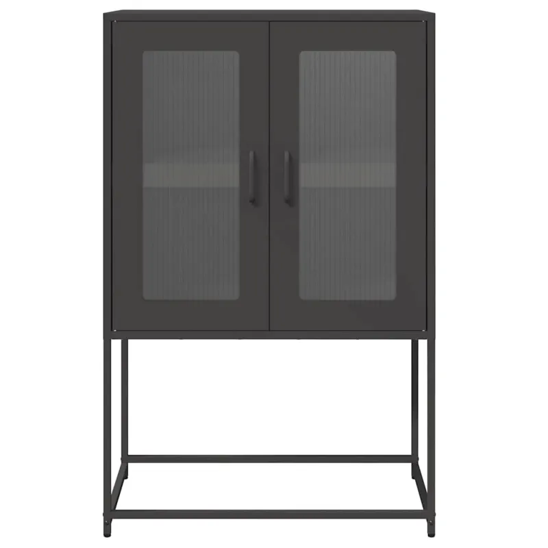 Highboard Black 68x39x107 cm Plienas