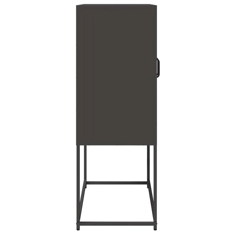 Highboard Black 68x39x107 cm Plienas