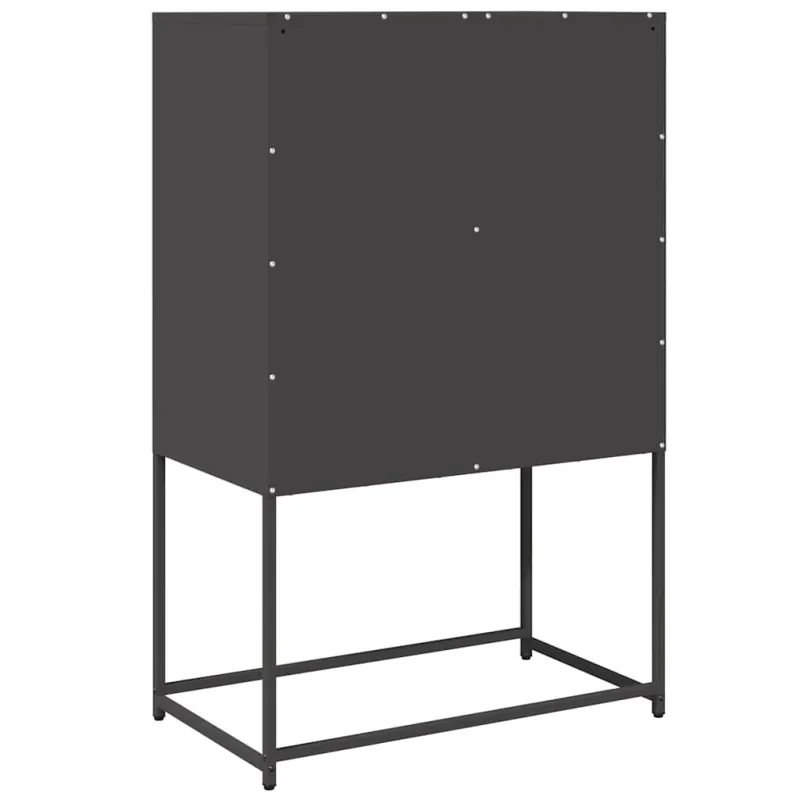 Highboard Black 68x39x107 cm Plienas