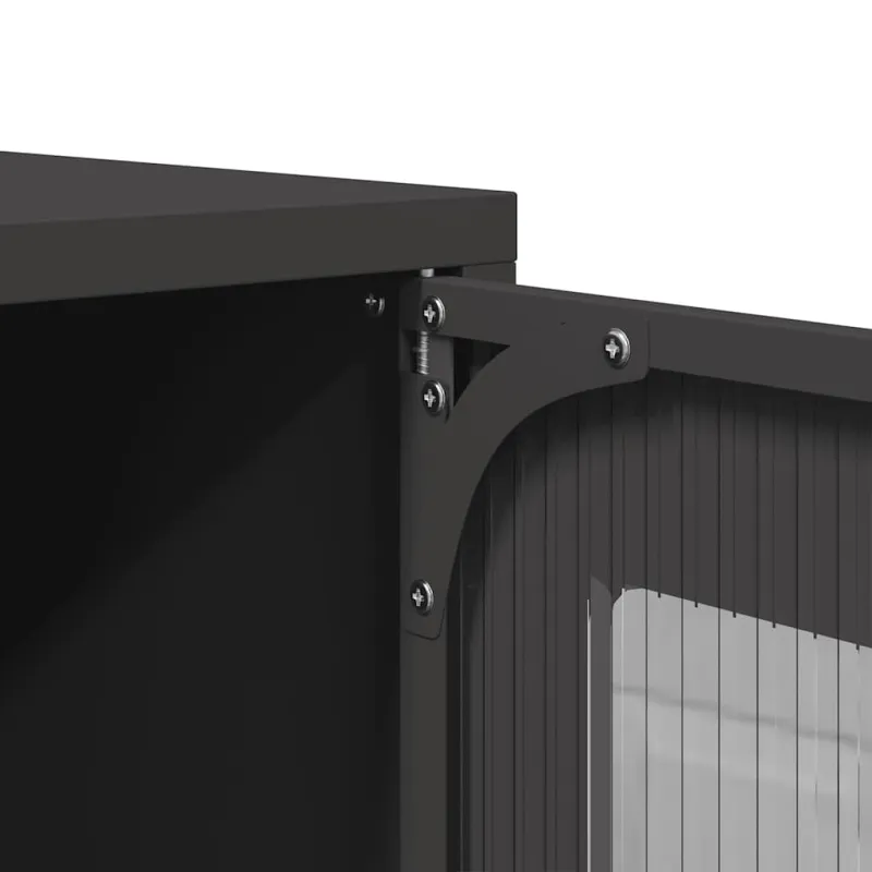 Highboard Black 68x39x107 cm Plienas