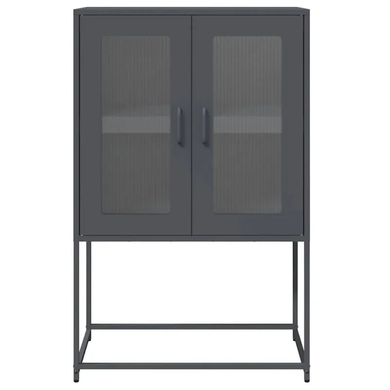 Highboard Antracitas 68x39x107 cm Plienas