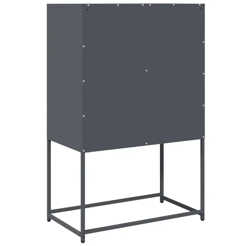 Highboard Antracitas 68x39x107 cm Plienas