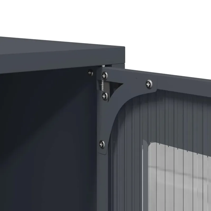 Highboard Antracitas 68x39x107 cm Plienas