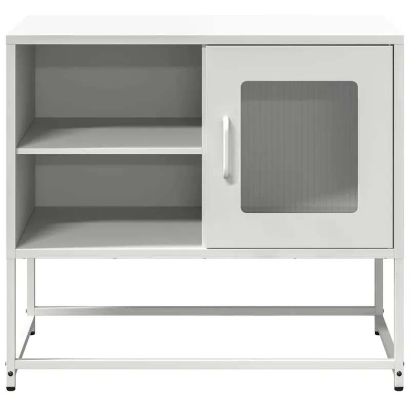 Televizoriaus spintelė, baltos spalvos, 68x39x60,5cm, plienas