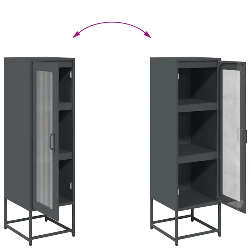 Highboard Antracito 36x39x123 cm šaltai valcuotas plienas