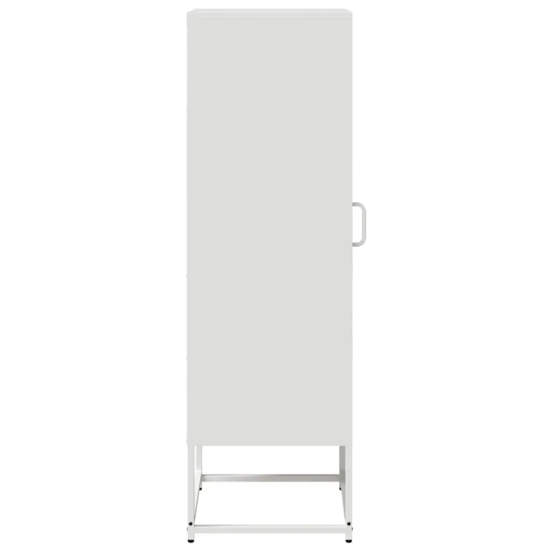 Highboard White 36x39x123 cm Šaltai valcuotas plienas