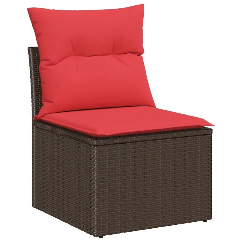 Sofosetti 7 osaa Ruskea polyrattana