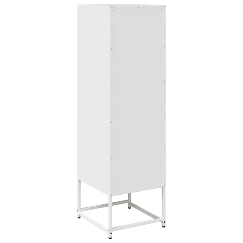Highboard White 36x39x123 cm Šaltai valcuotas plienas