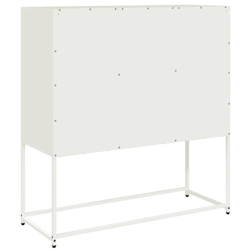 Šoninė spintelė, baltos spalvos, 100,5x39x107cm, plienas
