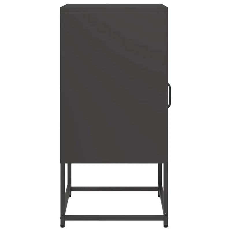 naktinė spintelė juoda 36x39x78 cm šaltai valcuotas plienas