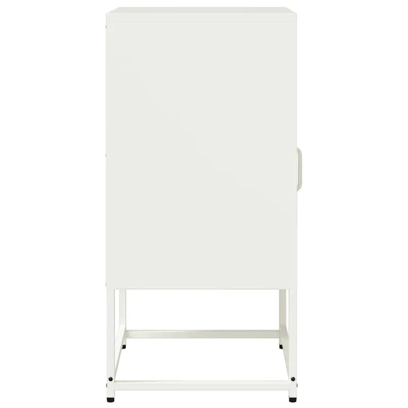 naktinė spintelė balta 36x39x78 cm šaltai valcuotas plienas