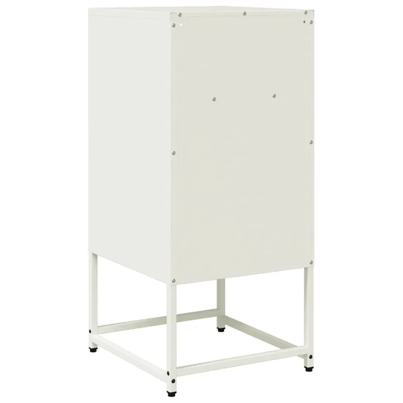 naktinė spintelė balta 36x39x78 cm šaltai valcuotas plienas