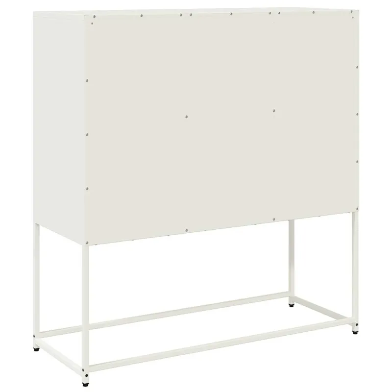 Šoninė spintelė, baltos spalvos, 100,5x39x107cm, plienas