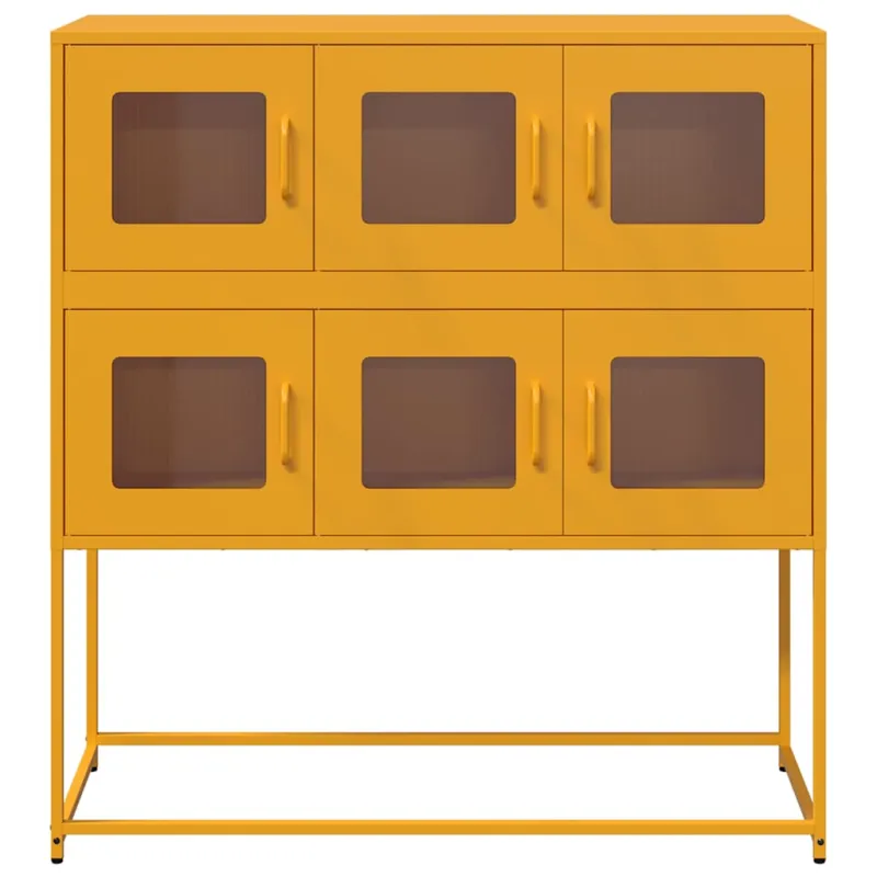 Šoninė spintelė, garstyčių, 100,5x39x107cm, plienas