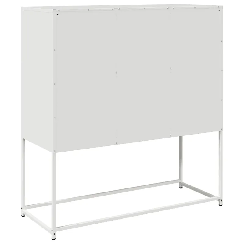 Šoninė spintelė, baltos spalvos, 100,5x39x107cm, plienas