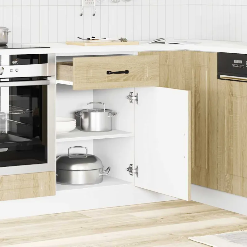 Kitchen Base Cabinet "Kalmar" Sonoma Oak Engineered Wood