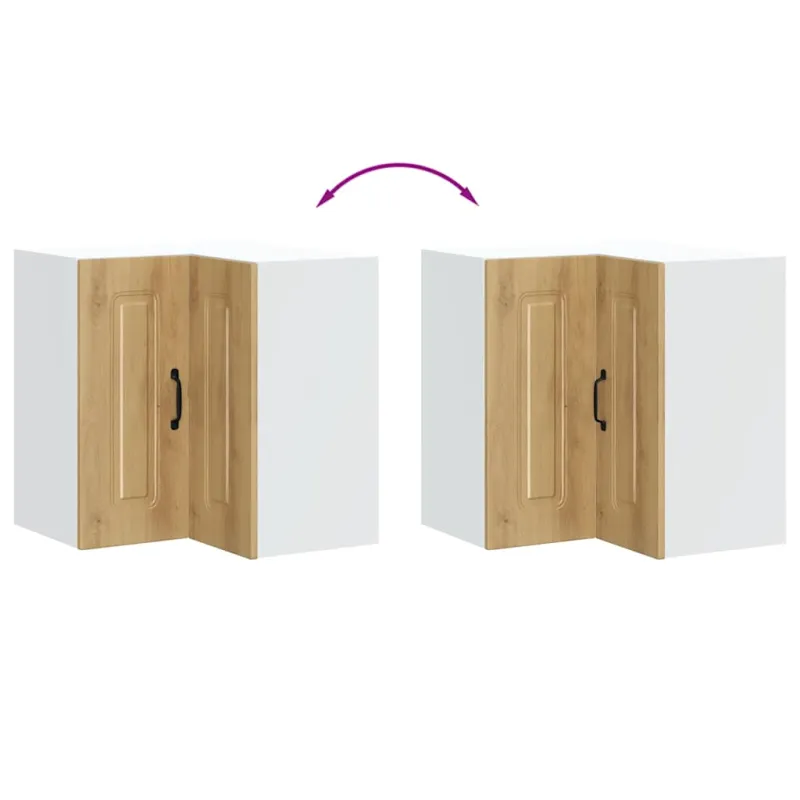 virtuvės sieninė kampinė spintelė "Kalmar" Artisan Oak