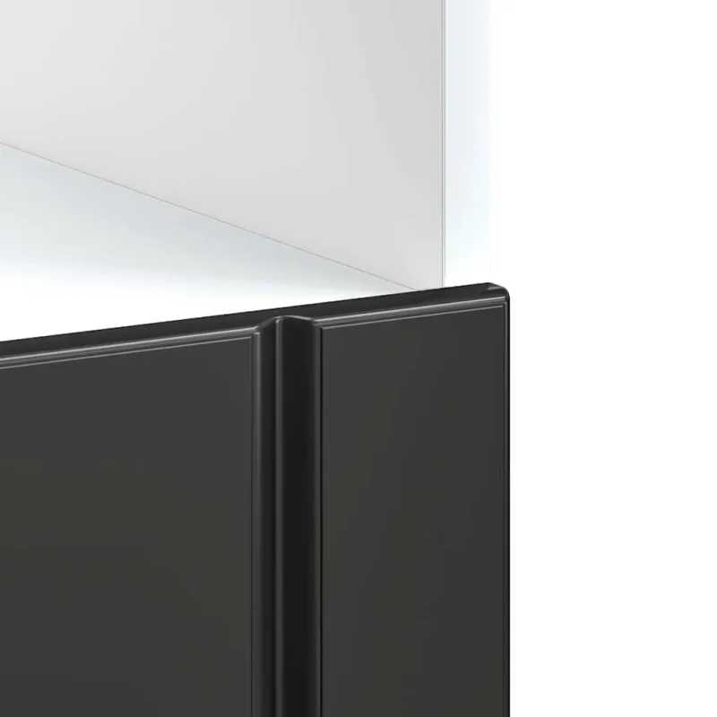 Orkaitės spintelė "Lucca" Black Engineered Wood