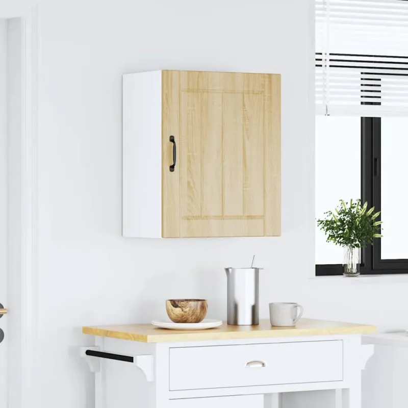 Sieninė virtuvės spinta "Lucca" Sonoma Oak Engineered Wood