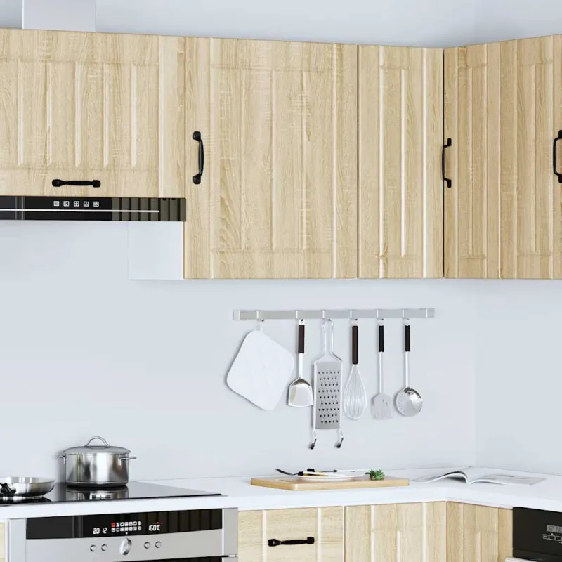 Sieninė virtuvės spinta "Lucca" Sonoma Oak Engineered Wood