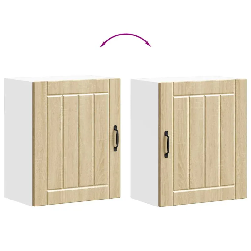Sieninė virtuvės spinta "Lucca" Sonoma Oak Engineered Wood