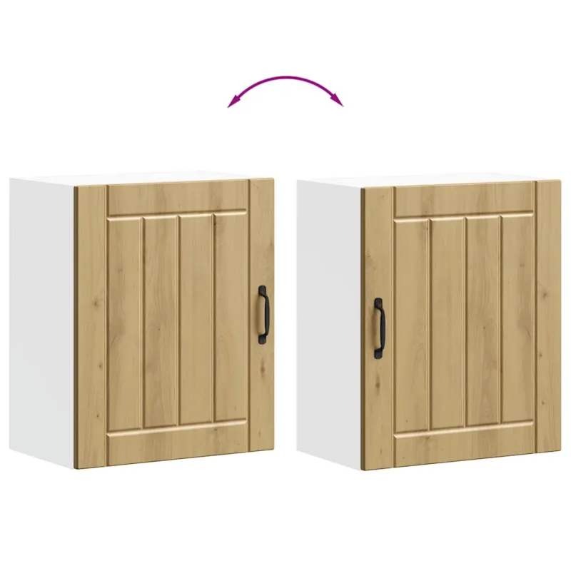 Sieninė virtuvės spinta "Lucca" Artisan Oak Engineered Wood