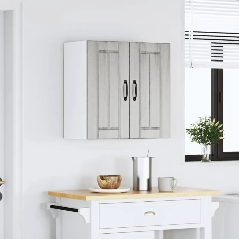 Sieninė virtuvės spinta "Lucca" Pilka Sonoma Engineered Wood