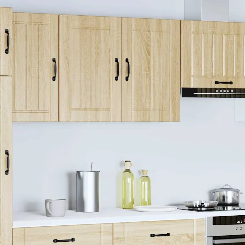 Sieninė virtuvės spinta "Lucca" Sonoma Oak Engineered Wood