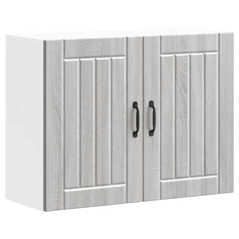 Sieninė virtuvės spinta "Lucca" Pilka Sonoma Engineered Wood