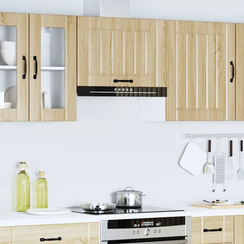 Sieninė virtuvės spinta "Lucca" Sonoma Oak Engineered Wood