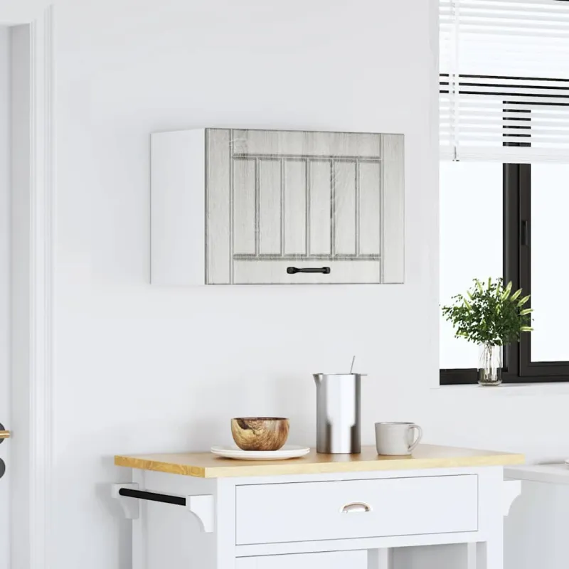 Sieninė virtuvės spinta "Lucca" Pilka Sonoma Engineered Wood