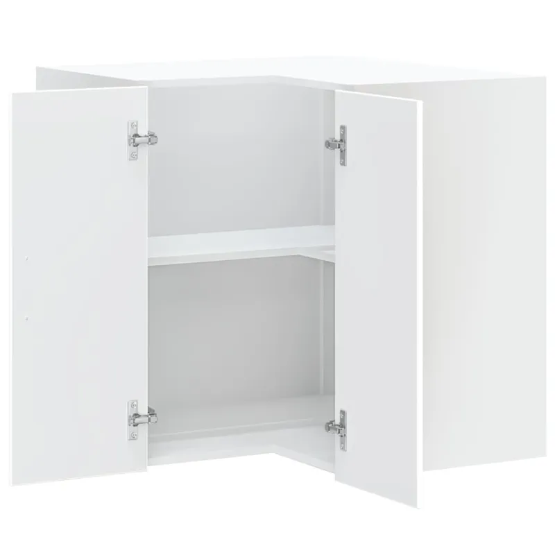 virtuvės sieninė kampinė spintelė "Lucca" White Engineered Wood
