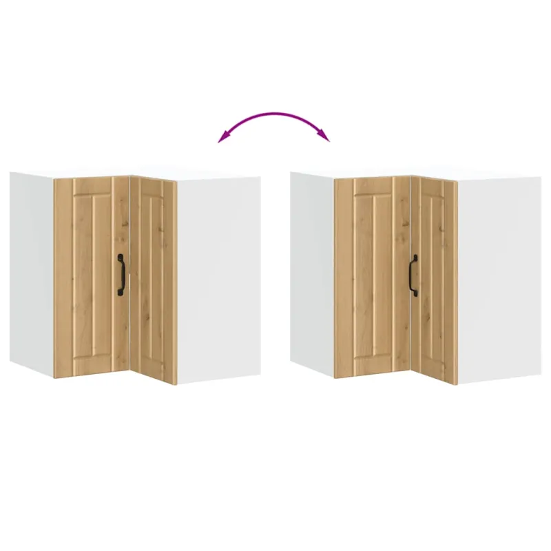 virtuvės sieninė kampinė spintelė "Lucca" Artisan Oak