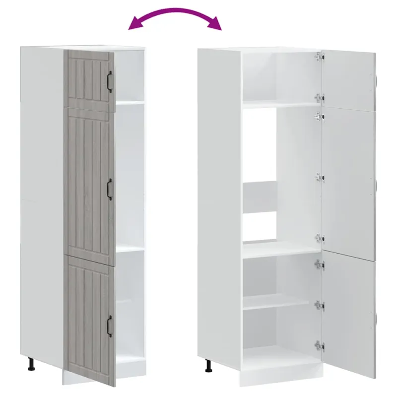 virtuvės spinta "Lucca" Pilka Sonoma Engineered Wood