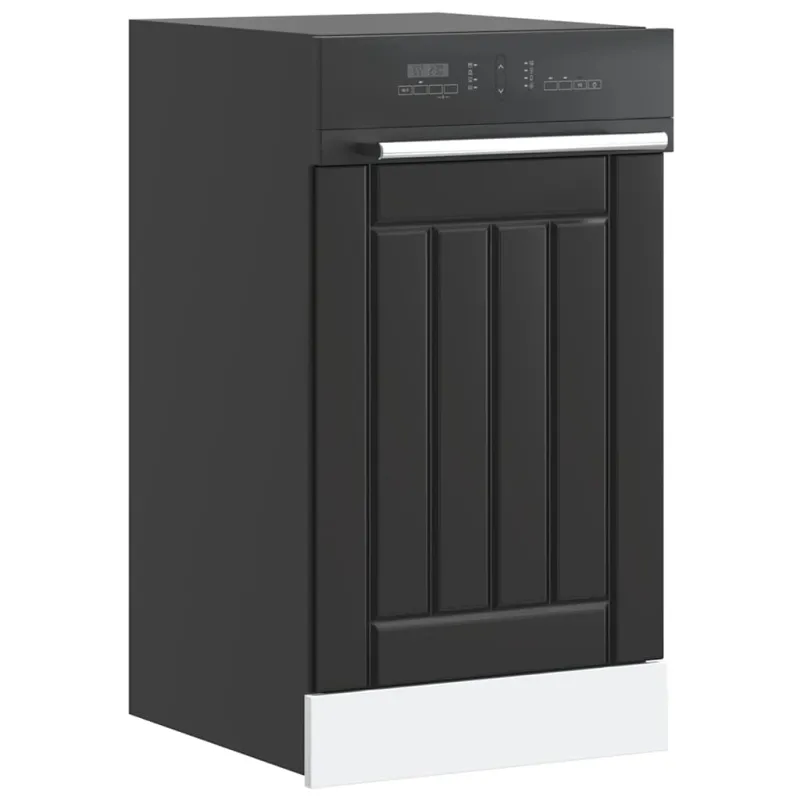 indaplovės skydelis Lucca Black Engineered Wood