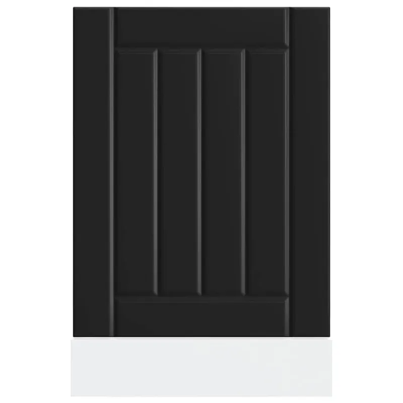 indaplovės skydelis Lucca Black Engineered Wood