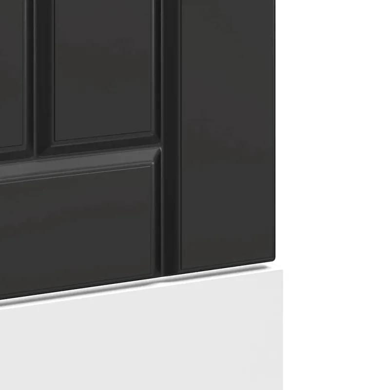 indaplovės skydelis Lucca Black Engineered Wood