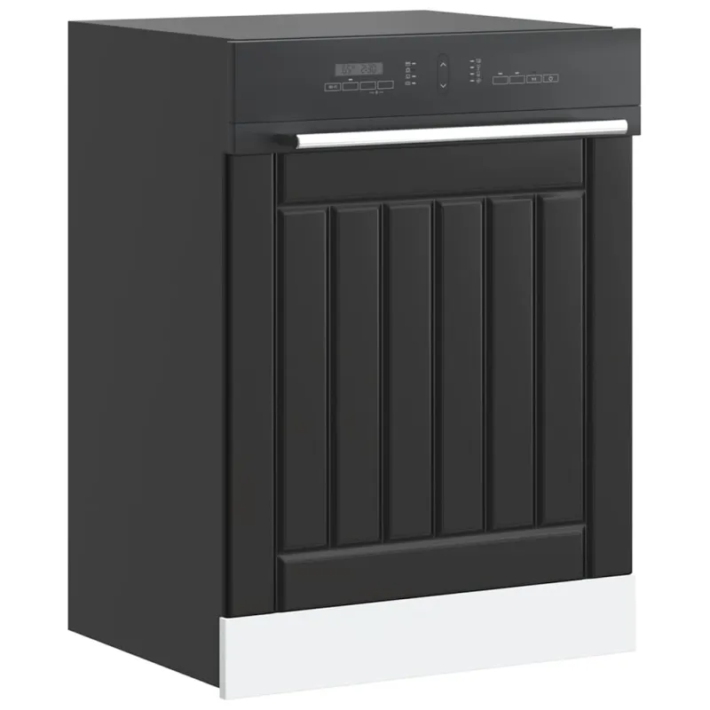 indaplovės skydelis Lucca Black Engineered Wood