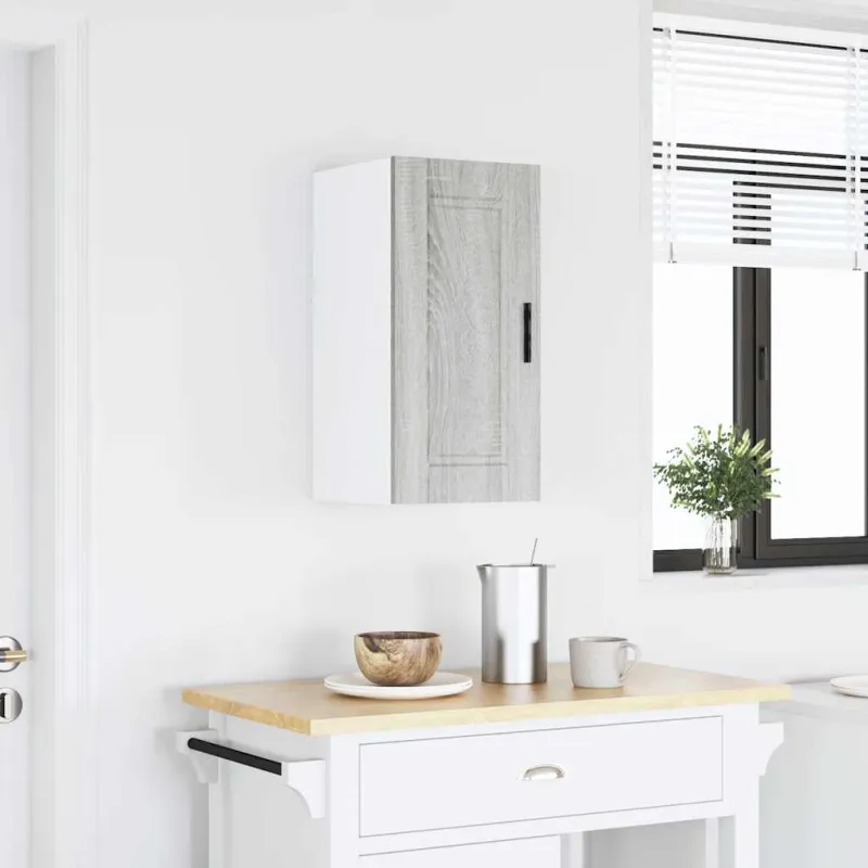 Sieninė virtuvės spinta "Porto" Pilka Sonoma Engineered Wood