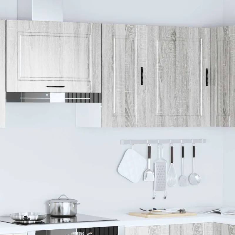 Sieninė virtuvės spinta "Porto" Pilka Sonoma Engineered Wood