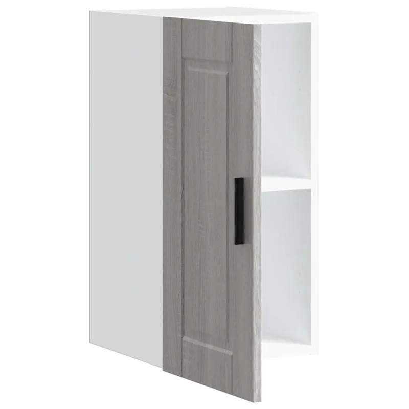 Sieninė virtuvės spinta "Porto" Pilka Sonoma Engineered Wood