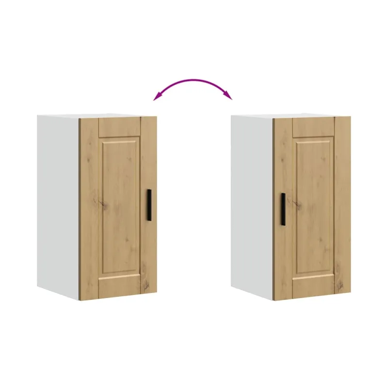 Sieninė virtuvės spinta "Porto" Artisan Oak Engineered Wood