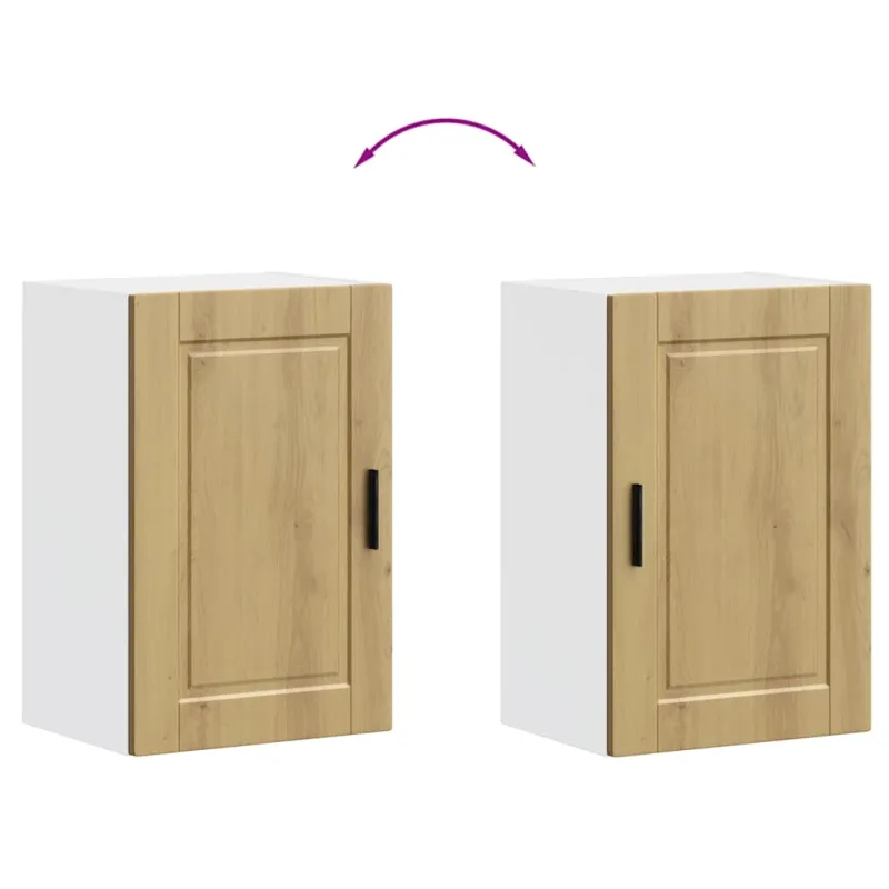 Sieninė virtuvės spinta "Porto" Artisan Oak Engineered Wood