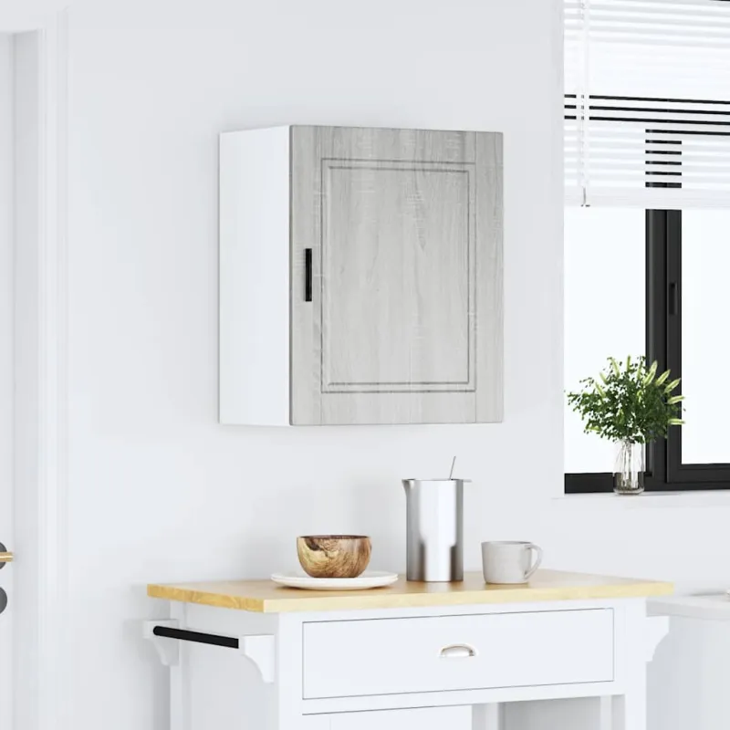 Sieninė virtuvės spinta "Porto" Pilka Sonoma Engineered Wood
