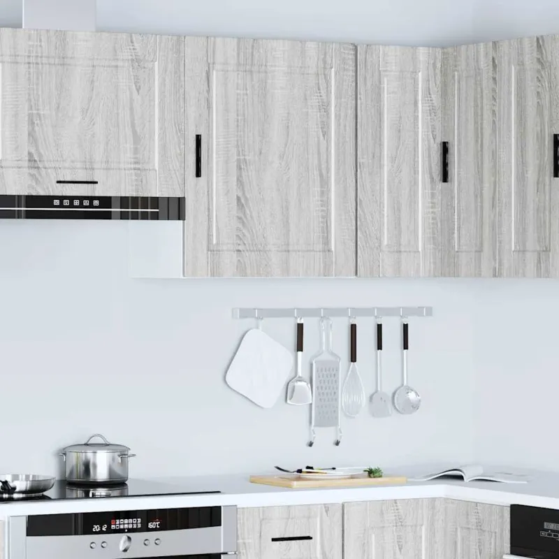 Sieninė virtuvės spinta "Porto" Pilka Sonoma Engineered Wood