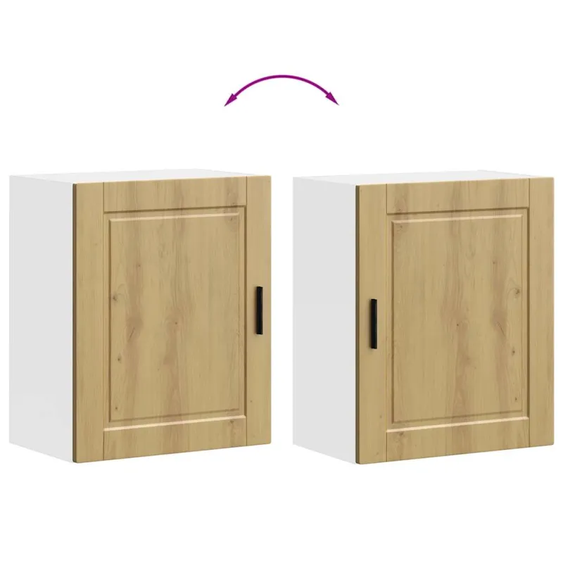 Sieninės virtuvės spintelės 2 vnt "Porto" Artisan Oak