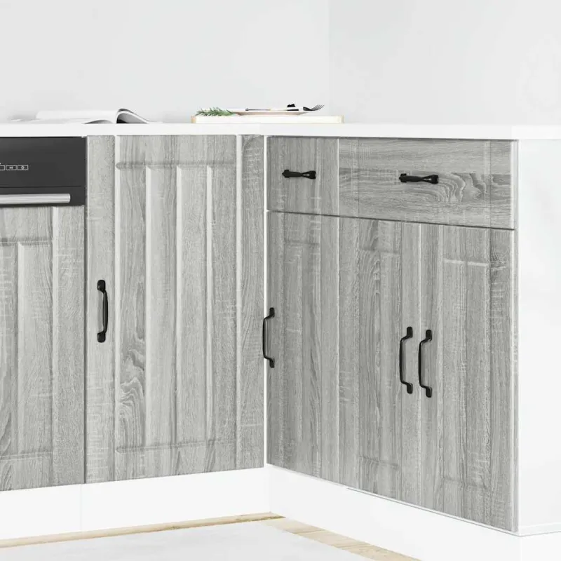 virtuvės apatinė spintelė Lucca Pilka Sonoma Engineered Wood